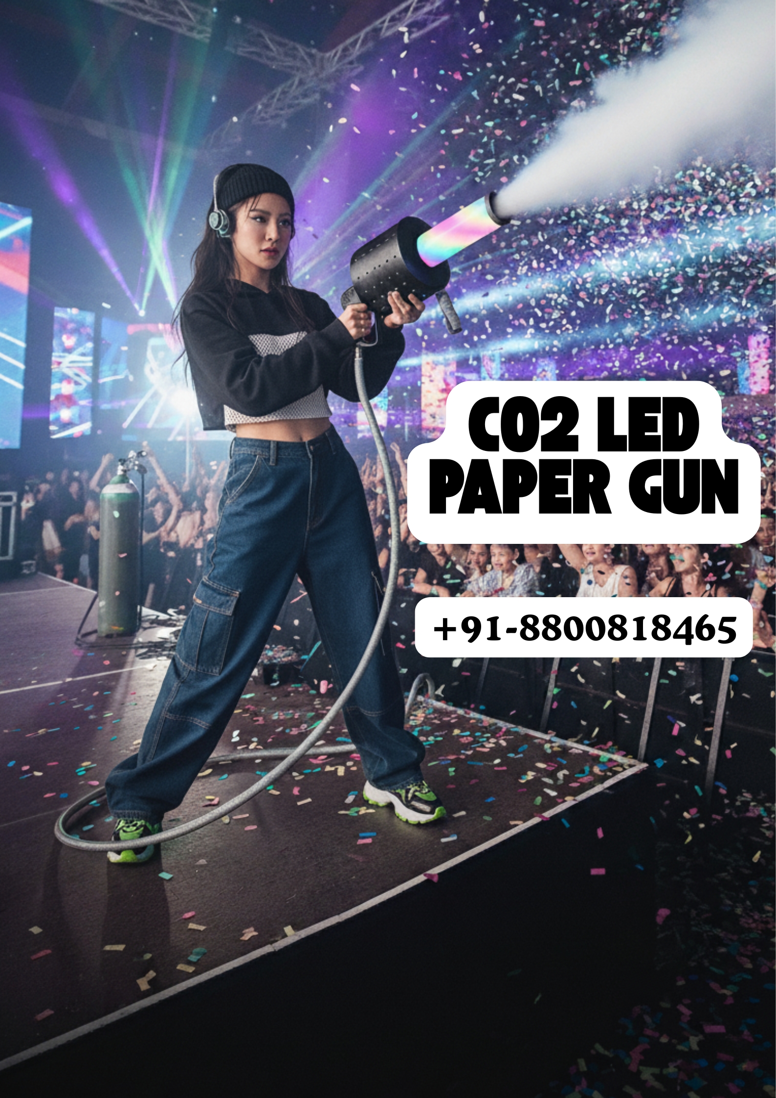 Co2 LED Paper Gun